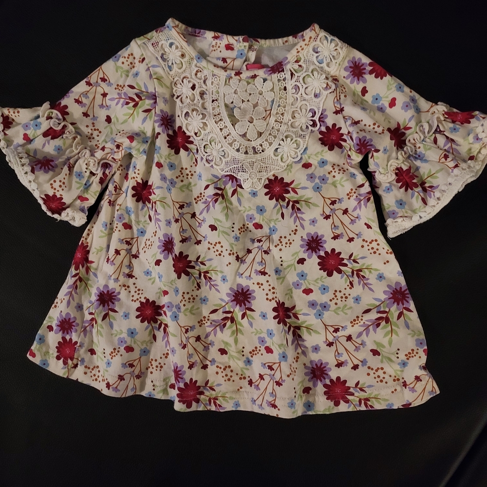 Good Lad Floral Kids Dress - Multicolor
